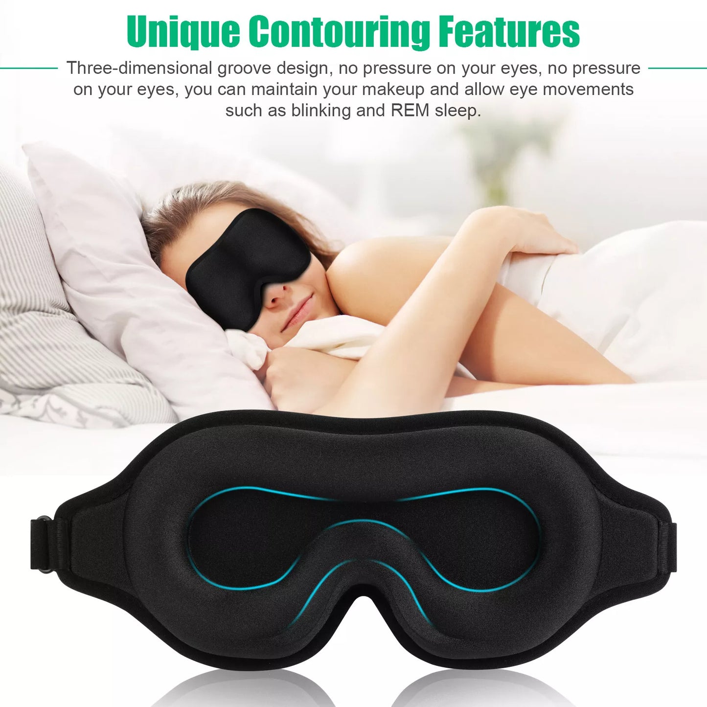 3D Travel Silk Eye Mask Sleeping Soft