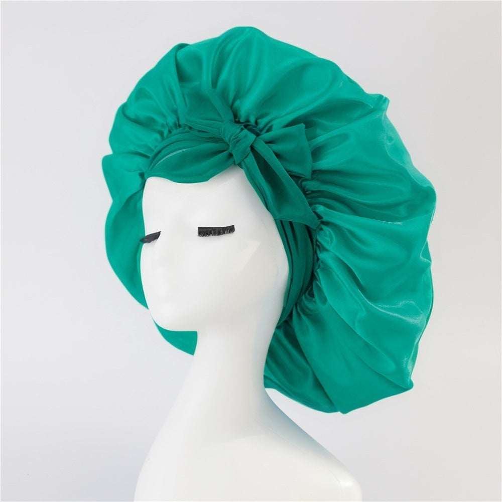 New Silk Bonnet For Sleeping Women, With Tie Band