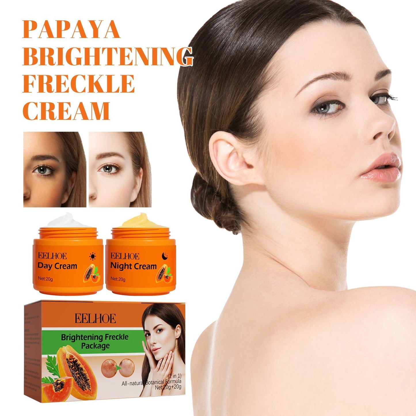 EELHOE Papaya Whitening Skin Radiance And Hydration For Day And Night Cream